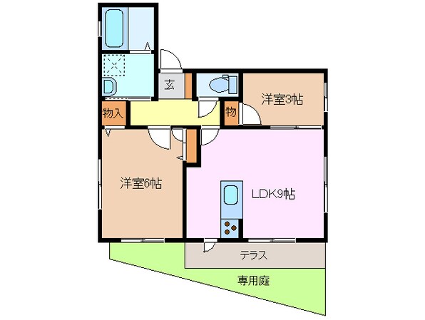 ラウンドヒルⅡの物件間取画像